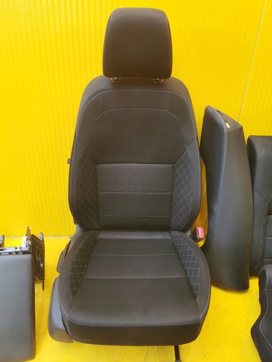 фото №12, Skoda superb iii sedan сиденье сиденья диван обшивки туннель чёрный комплект 17r.