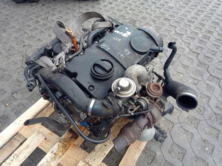 фото №10, Двигун ajm 1.9tdi vw audi голий стійка