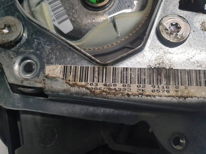 фото №5, Подушка подушка безопасности руль водителя mercedes-benz w203 2038600502