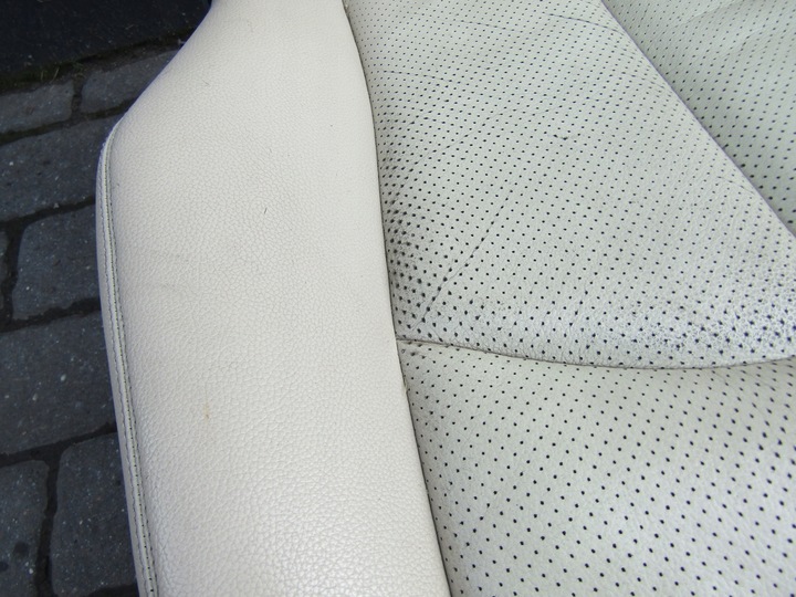 фото №7, 3 mercedes w211 02-06 сидіння праві пасажира європа шкіра кремовий