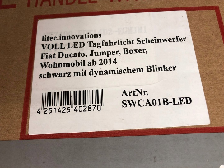 фото №15, Лампа лівий праві перед повний led fiat ducato iii рестайлінг комплект