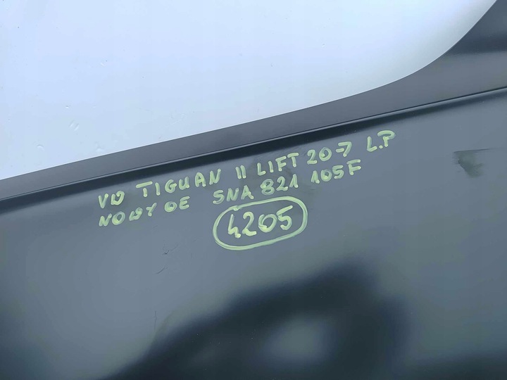 фото №11, Volkswagen tiguan ii рестайлинг 20- крыло левый перед переднее новый оригинальный номер 4205