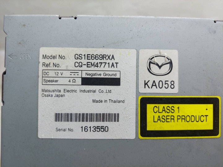 фото №7, Магнитола автомагнитола (радио, проигрыватель) mazda 6 ii gh gs1e669rxa