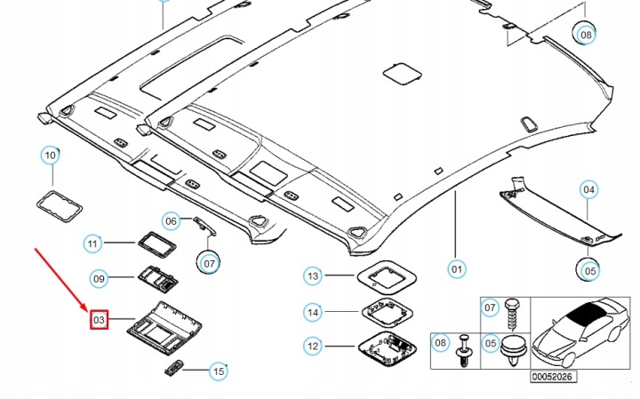 фото №8, Bmw 3 купе e46 защита потолок передний 51448233452 8233452оригинальная