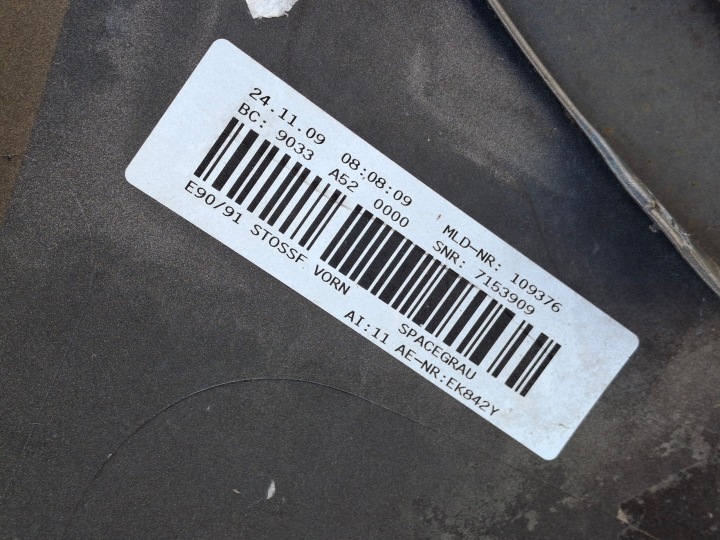 фото №13, Bmw 3 e90 e91 рестайлінг lci бампер перед передній pdc 51117143745