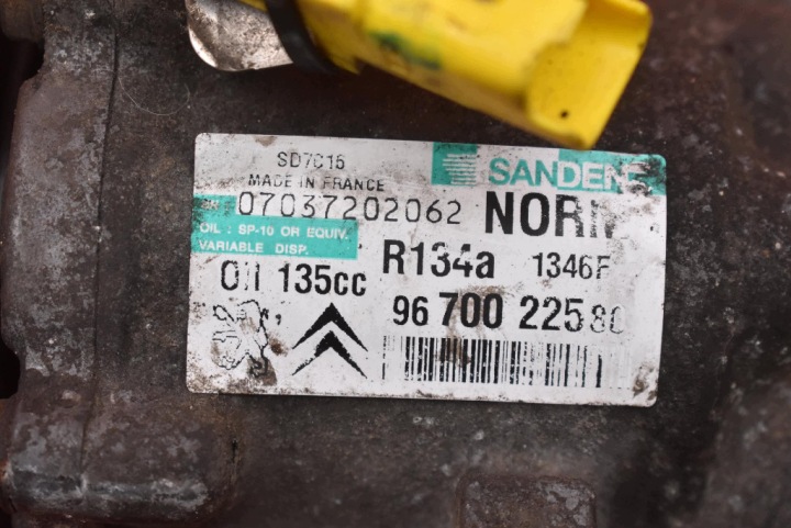 фото №8, Компрессор кондиционера 9670022580 citroen c5 ii x7 2.0 hdi 140 km