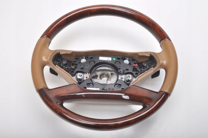 фото №1, Mercedes w221 рестайлінг кермо шкіряний дерев'яна a2214603803