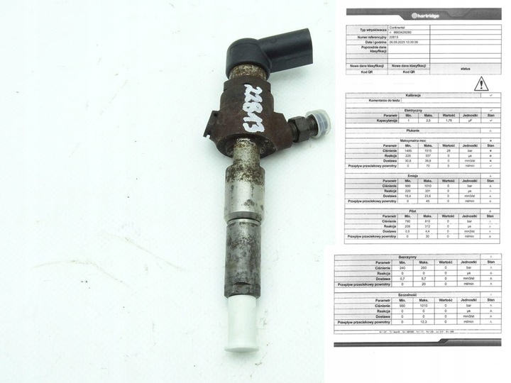 фото №1, Citroen c3 i 02-09 1.4 hdi 8hz форсунка топлива исправный тест ok