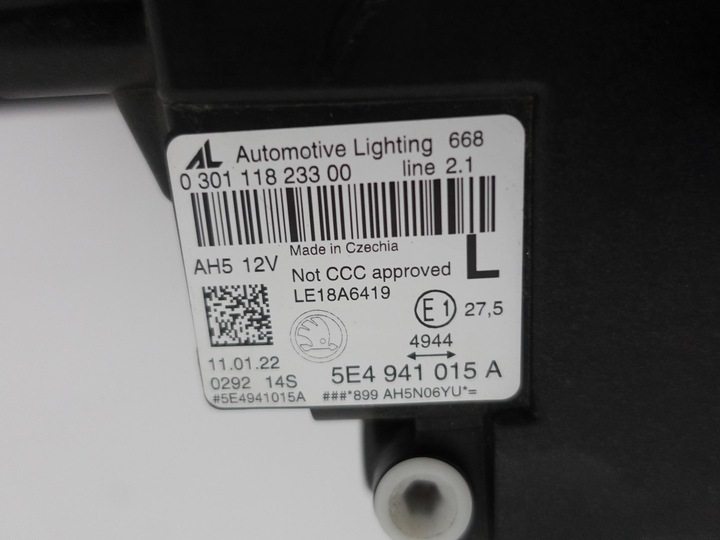 фото №10, Skoda octavia iv 4 5e4 20- лампа полный led левая eu