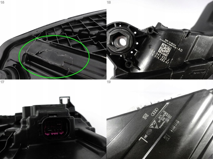 фото №11, Audi q5 sq5 ii 80a fy рестайлинг 21- matrix полный led лампа левая перед eu 035j