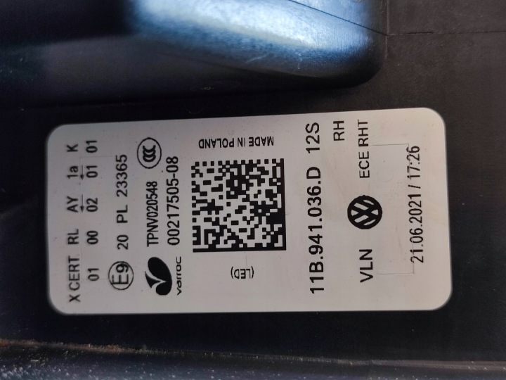фото №11, Vw id.4 id4 фара iq light передняя правая полный led 11b941036d