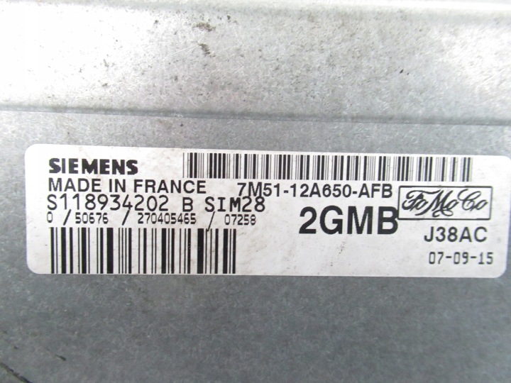 фото №9, Замок зажигания блок управления  ford focus mk2 ii 1.6 s118934202b 7m5112a650afb