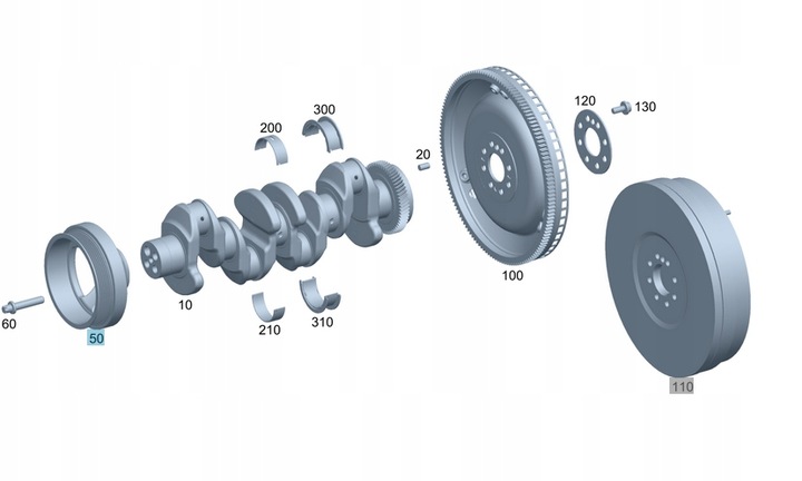 фото №1, Оригінальні колесо пасове вала mercedes-benz om651