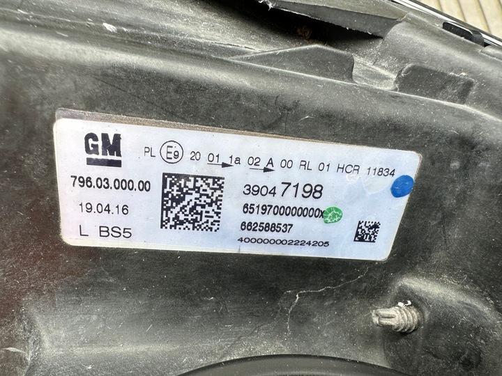 фото №15, Лампа передняя фара левая opel astra v k 15-