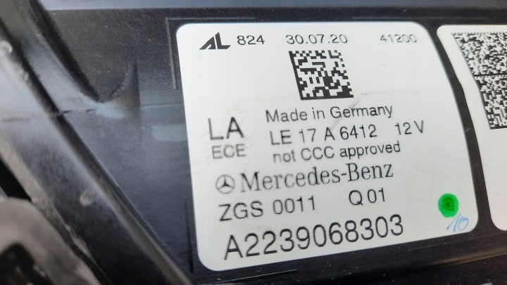 фото №9, Mercedes s-klasa w223 повний led лампи передні kpl