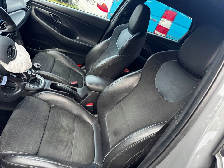 фото №14, Hyundai i30n i30 2019r сидіння комплект диван обшивки шкіра алькантара європа