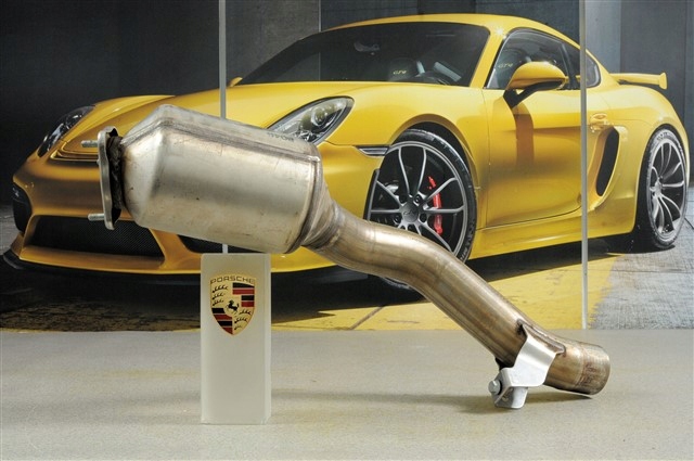 фото №1, Porsche 958 cayenne turbo катализатор, 4.8l, левый