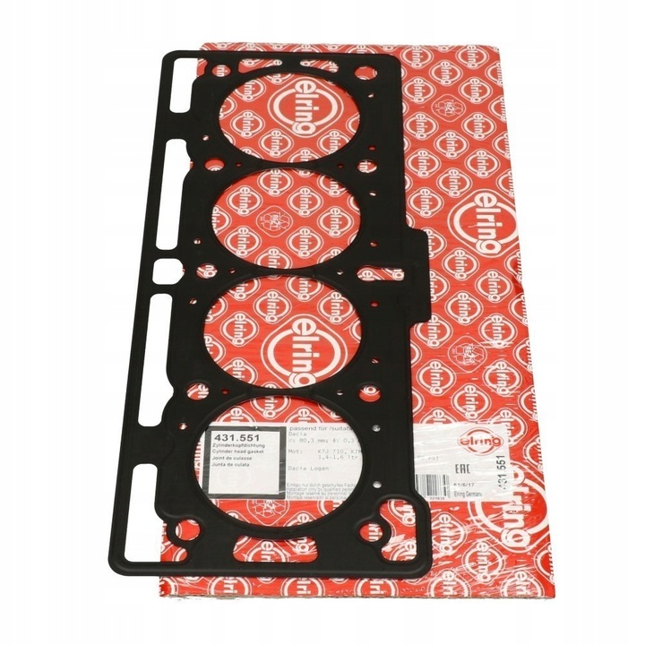 фото №11, Прокладка головки цилиндров gr.: 0,3mm dacia доккер, доккер экспресс,