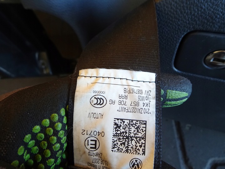 фото №6, Vw golf v панель роздавальна, ремені, подушки