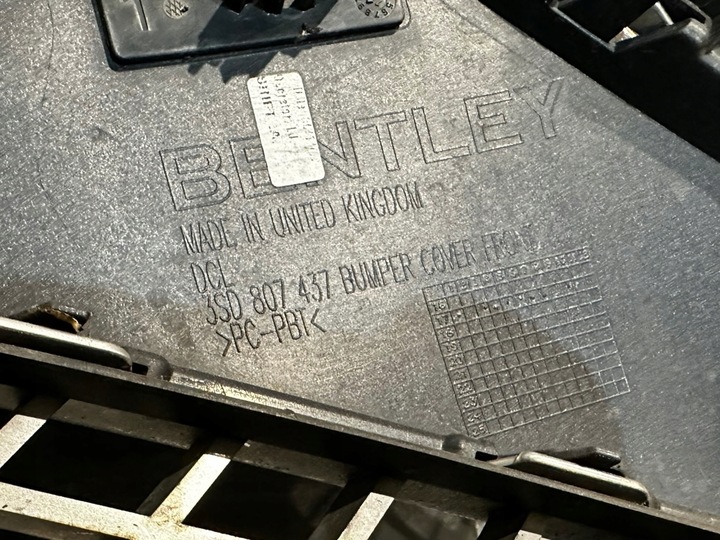 фото №13, Bentley continental gt gtc перед бампер 3sd807437 хром
