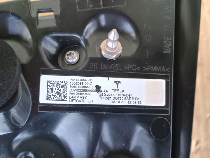 фото №11, Лампа зад задня ліва права tesla 3 iii led рестайлінг оригінал