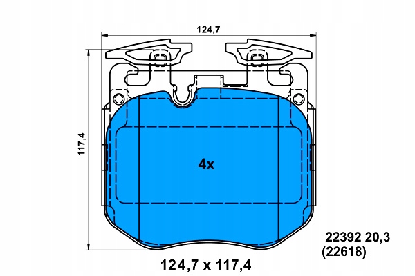 фото №15, Гальмівна колодка гальмівний kpl. перед bmw 3 g20 , 3 g21 , 5 g30, f90 , 5 g31 , 6
