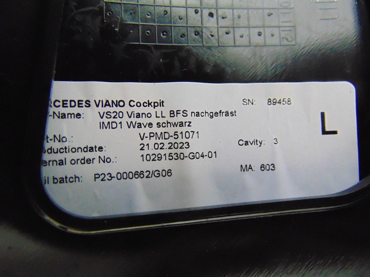 фото №15, Dekor рамка консоли mercedes vito w447 a4476800071