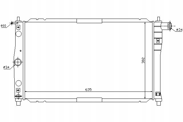 фото №2, Радиаторов двигателя daewoo lanos 1.3/1.5/1.6 02.97-