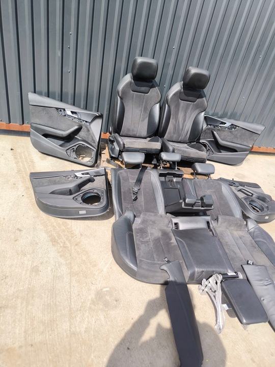 фото №16, Сиденье сиденья кожа комплект s line audi a4 b9 кожа алькантара ролеты подогрев