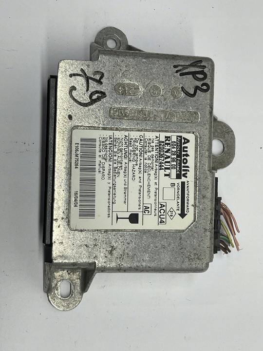 фото №1, Модуль подушки воздушной renault оригинальный номер 8200367444