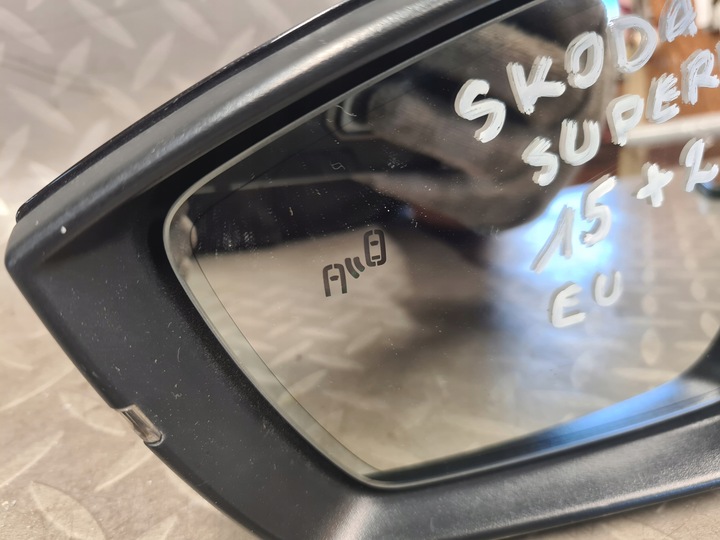 фото №10, Дзеркало ліві електричні skoda superb iii 15 pin + 2 асистент ременя європа