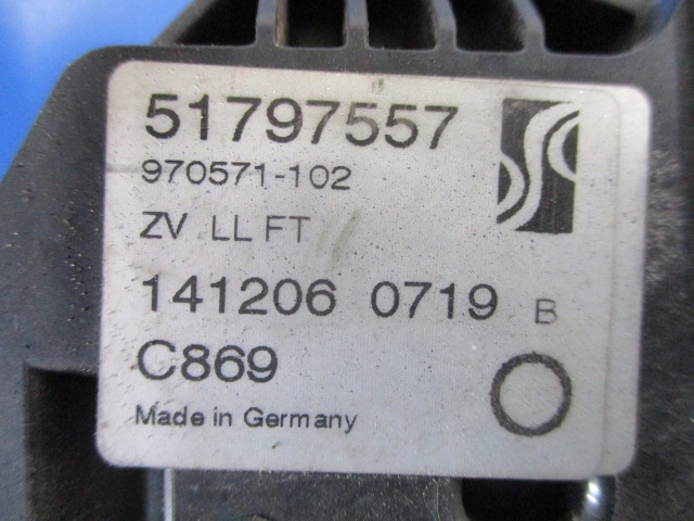 фото №5, Grande punto 5d замок дверь левый перед 6pin+linka