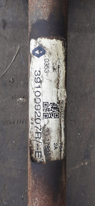 фото №8, Піввісь права renault експрес ii 391009207r