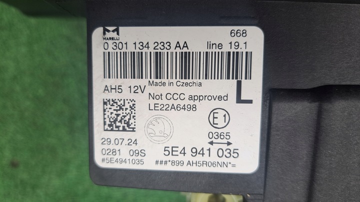 фото №8, Skoda octavia 4 iv рестайлинг полный led лампы передние kpl