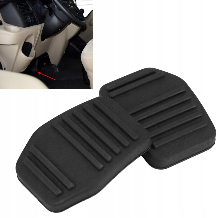 фото №10, Пара гумових накладки na педалі зчеплення do forda transita mk6 mk7