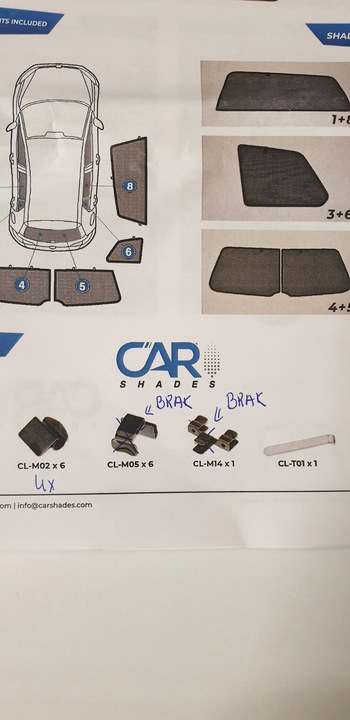 фото №8, Защитные накладки солнцезащитный car shades vw golf
