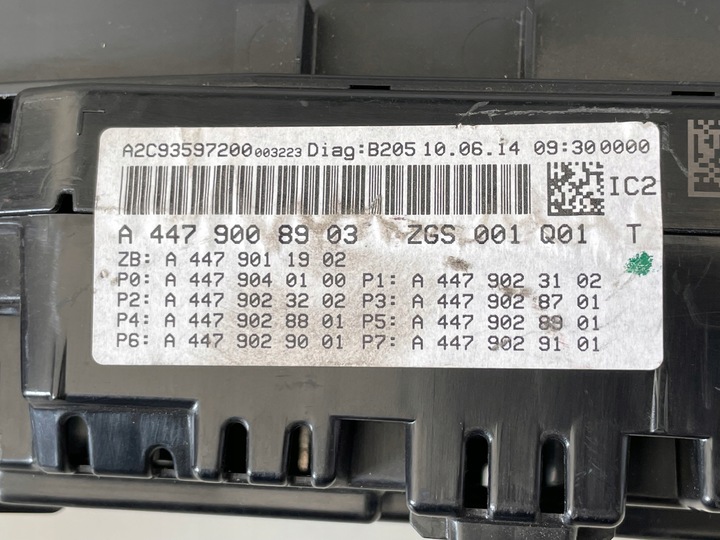 фото №6, Спидометр приборы mercedes vito w447 a4479008903