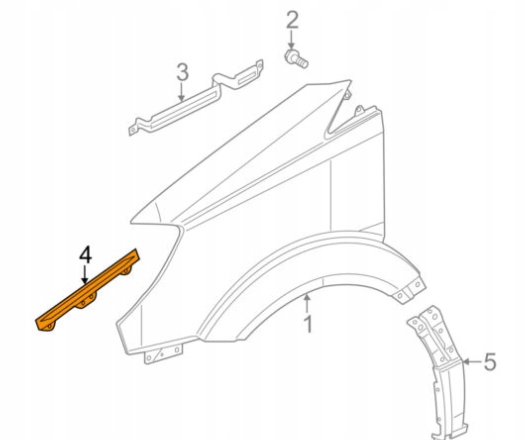 фото №1, Ползун бампера перед mercedes sprinter w906 oem