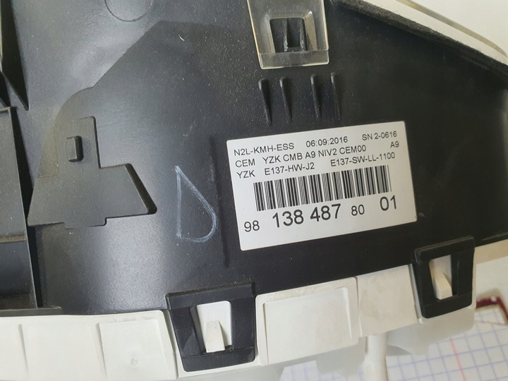 фото №6, Спідометр  манометр peugeot 208 i 2008 9813848780 європа дисплей