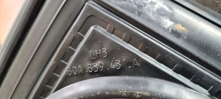 фото №9, Sq5 q5 80a прокладка направляюча скла лівий зад планка сатин 80a839431a