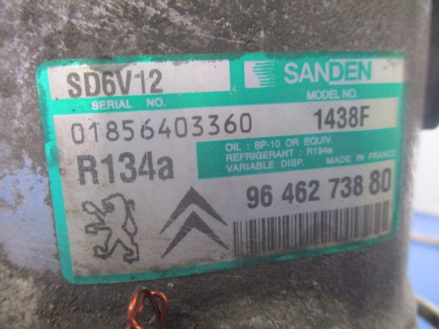 фото №4, Citroen xsara ii 1.6 компресор клімат 9646273880