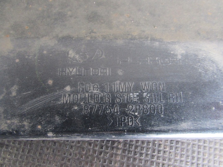 фото №9, Планка порога правая сторона hyundai i30 07-12r 87754-2r800