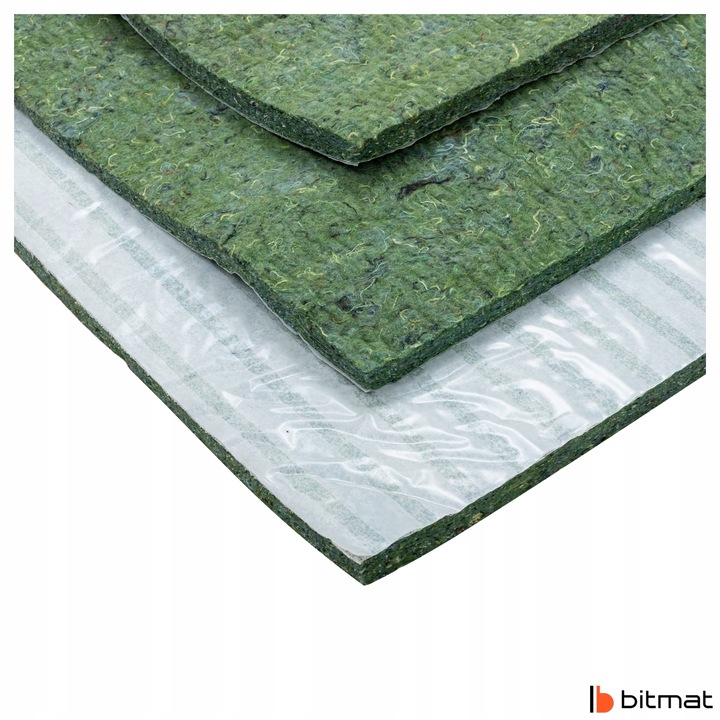 фото №14, Ścinki poroso з klejem 20mm 1m2 коврик войлочная w różnych kawałkach ocieplenie