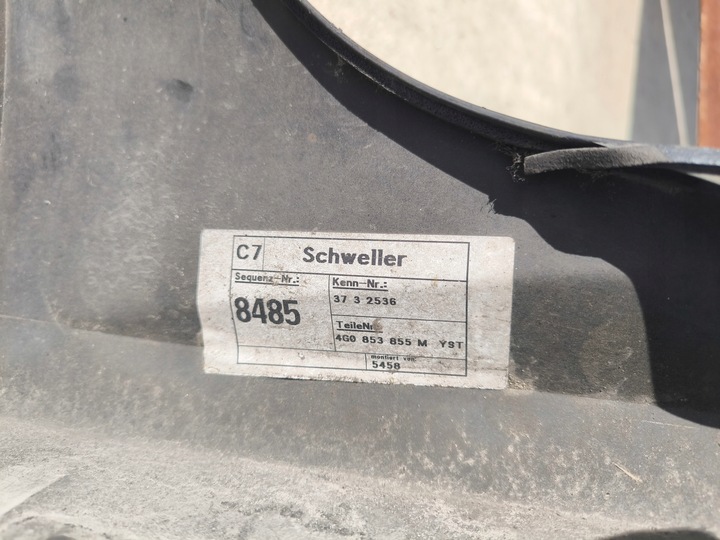 фото №15, Планка пороговая левая audi a6 c7 sedan avant рестайлинг s line 4g0853855m ly9t