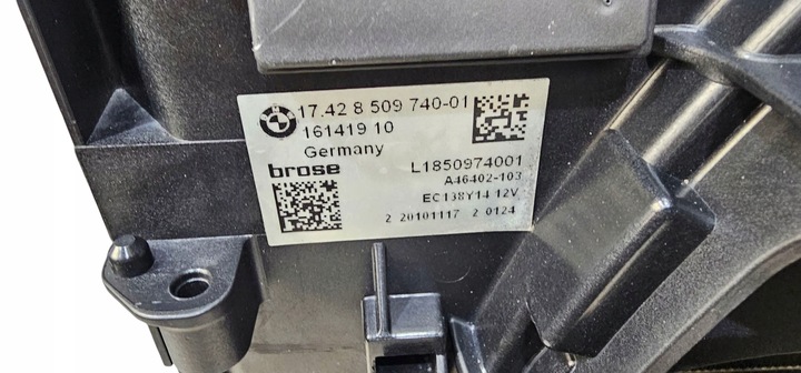 фото №9, Bmw f10 f11 комплект радіатор води кондиціонера вентилятор n47n 8509170