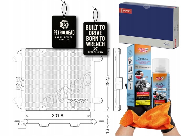 фото №1, Конденсатор кондиціонера audi r8 r8 spyder 4.2 5.2 04.0 #petrolhead pro+ kit9