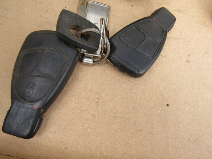 фото №8, 4 mercedes w203 2.7cdi замок запалювання комп'ютер двигуна ключ набір стартовий