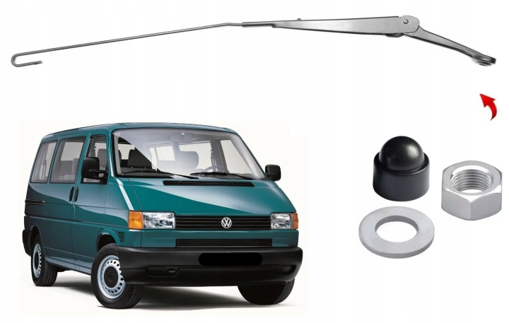 фото №7, Рычаг дворники правое vw transporter t4 1990-2003r