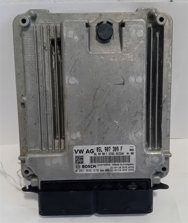 фото №2, Комп'ютер блок керування двигуна vw transporter t6 2.0 tdi 0281036670 05l907309f