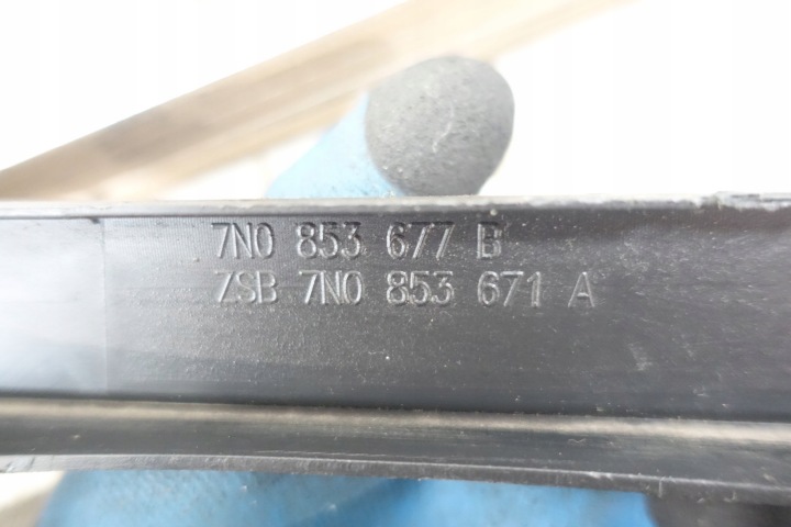 фото №11, Vw sharan 7n0 ii 2010- решітка решітка бампера перед 7n0853677b